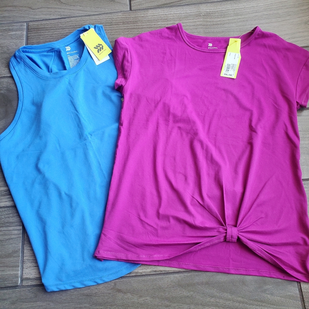 All in Motion Womens Workout Shirts Size XXL